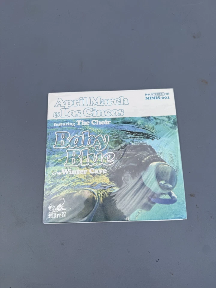 APRIL MARCH & LOS CINCOS Baby Blue 7” Blue Vinyl NEW UNPLAYED-The Shitbirds RB1 - Image 1 of 2
