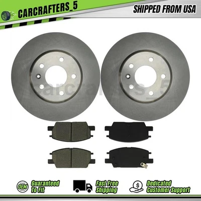 Conjunto de pastilhas de freio dianteiras rotores de freio a disco para 2017-2019 Buick LaCrosse 3,6L - Imagem 1 de 4