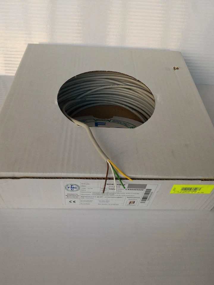 MICRO TEK 100MT CAVO CITOFONICO 4 CONDUTTORI 4X0,50 MM GRIGIO CX00405000 - Immagine 1 di 1