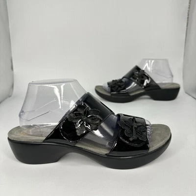 Sandalia Dansko-Donna Mujer Talla 9.5-10 EUR 40 Negro Zapato Sin Cordones Floral Negro Foto 1 de 4
