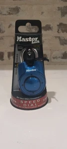 Master Lock 1500ID Speed Dial Combination Lock Blue New - Picture 1 of 3