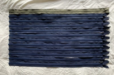 12 Reißverschlüsse 70 cm teilbar Konvolut (20) Farbmix Reißverschluss NEU! - Bild 1 von 4