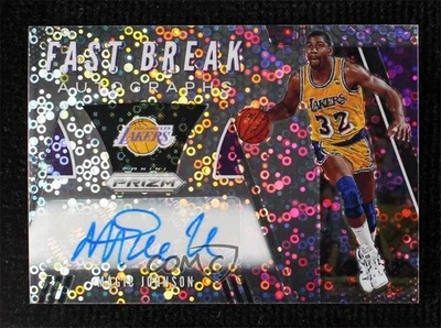 Panini Prizm Fast Break Auto Magic Johnson 2019-20 #FB-MJN Auto Salón de la fama Foto 1 de 2