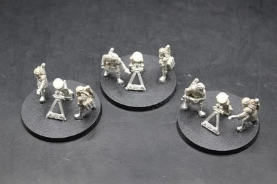 Warhammer 40k Imperial Guard Tallarn Desert Mortar x3 Heavy Weapons Team Metal - Image 1 of 4