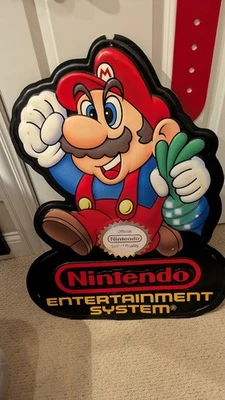 Letrero Super Mario Bros 2 Turno Pantalla Móvil Doble Cara Nintendo Store Foto 1 de 4