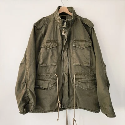 Abrigo militar de algodón verde Lucky Brand & Co utilitario tareas de campo granero talla XXL Foto 1 de 4