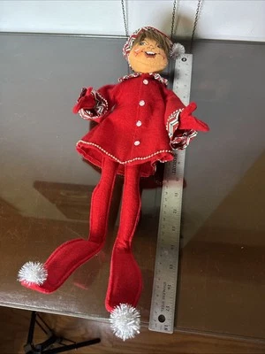 RARO Annalee 2008 Christmas Candy Elf 18” pelo castaño retirado ¡COMO NUEVO! ¡Nvr Usado! Foto 1 de 4