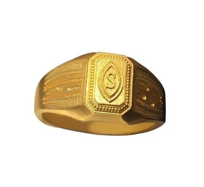 Anillo Retro Oro Antiguo, Hombre y Mujer, Talla Ajustable Foto 1 de 4