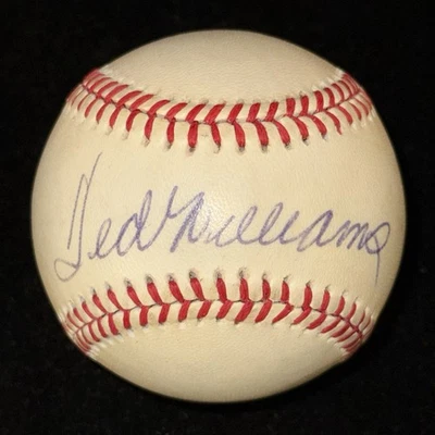 Ted Williams Signed Autographed Baseball American League JSA LOA Boston Red Sox - Image 1 of 3
