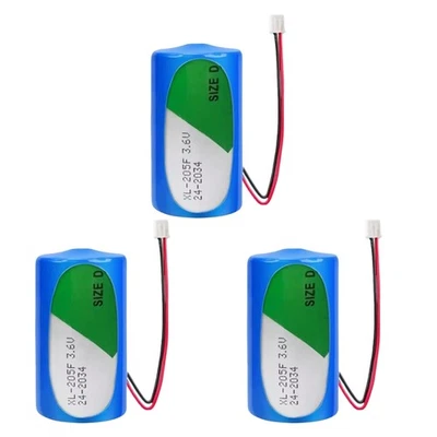 3PCS XL-205F 3.6V 19000mAh Battery PLC Memory Backup Power Supply with 2.54 Plug - Image 1 of 2