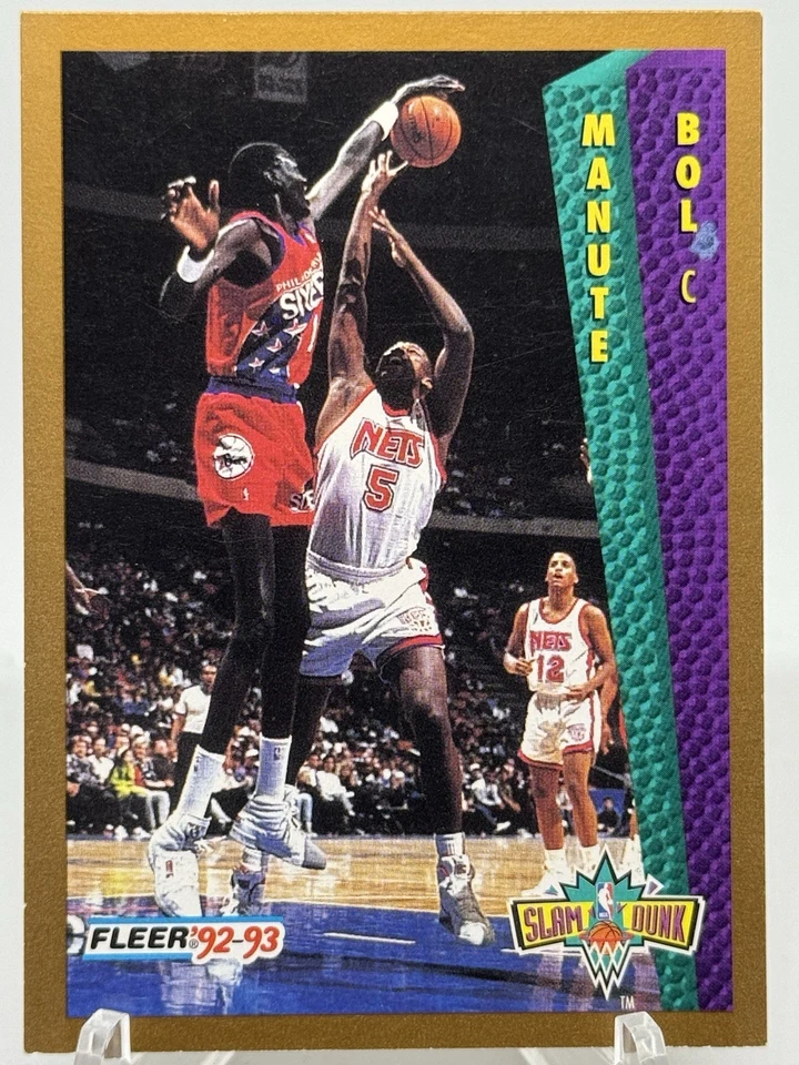 Manute Bol 1992-93 Fleer Slam Dunk #285 Philadelphia 76ers - Image 1 of 2