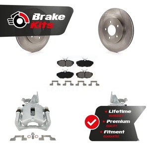 Rear Brake Caliper Rotor & Semi-Metallic Pad Kit For 2011-2014 Ford Mustang Base - Picture 1 of 1