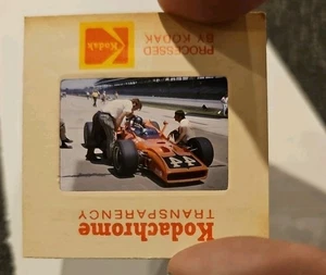 #DT 35mm slide - Vintage - Collectibles - Photo - 44 people race car track red - Picture 1 of 1