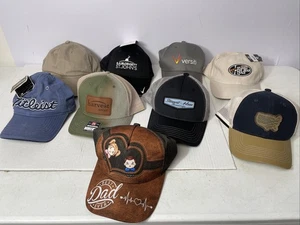 Lot 9 New Hats Assorted Brands Styles Colors Hat Bundle - Picture 1 of 14