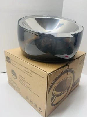 Tazón de comida para gatos acrílico inoxidable elevado Felli plato inclinado antivómito 0,5 tazas 8 oz Foto 1 de 4