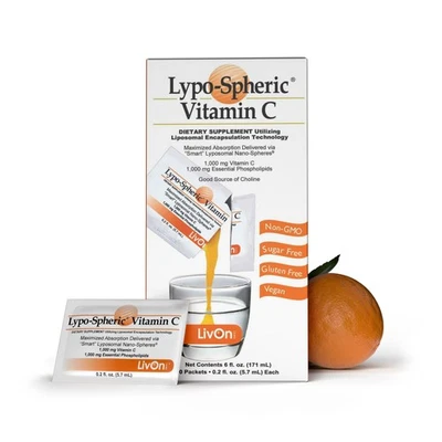 Vitamina C lipoesférica liposomal 1000 mg - sin azúcar, apoyo inmunológico, base vegetal... Foto 1 de 4