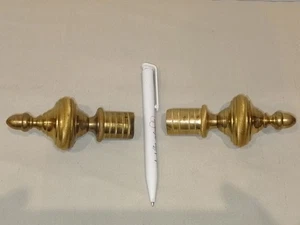 Paire D'imbouts Pour Support ANCIENNE BANNIÈRE RELIGIEUSE PROCESSION/DÉBUT XXé - Picture 1 of 4