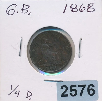 GREAT BRITAIN - 1868 - FARTHING - #2576 - Image 1 of 2
