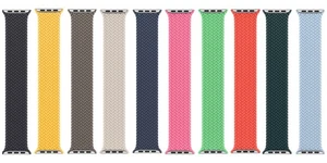 Bracelet boucle solo tressé Apple Watch authentique 49 mm 46 mm 45 mm 44 mm 42 mm 41 mm 40 mm - Photo 1 sur 49