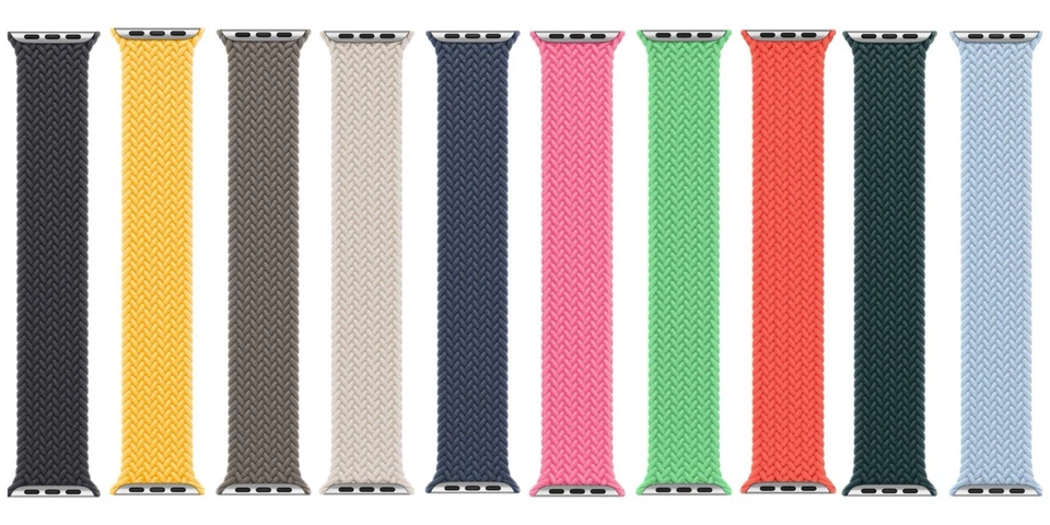 Genuine Apple Watch Braided Solo Loop Band 49mm 46mm 45mm 44mm 42mm 41mm 40mm - Image 1 of 1