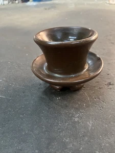 VINTAGE ELECTRIC LINE INSULATOR TELEPHONE PORCELAIN CAFE BAR DESK VASE LAMP - Picture 1 of 4