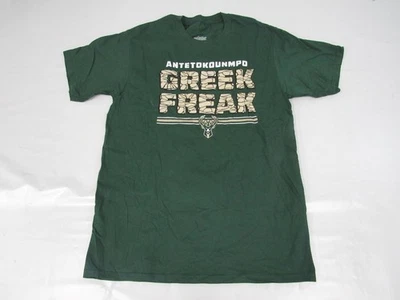 Nueva Camisa Verde Milwaukee Bucks "Greek Freak" Giannis Antetokounmpo Para Hombres Talla M Foto 1 de 3