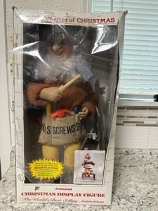 De Colección Telco CHRISTMAS ELF Animatronic Decoración 21" Fabricante de Juguetes/Ayudante de Santa Usado en Excelente Condición Funciona - Imagen 1 de 18