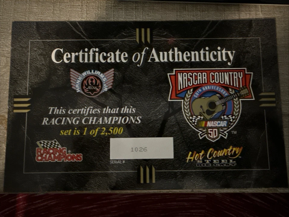 Juego de 2 coches Nascar Country 98.Hank Williams Jr R/C escala 1:24 1940 Ford Deliver Foto 1 de 3