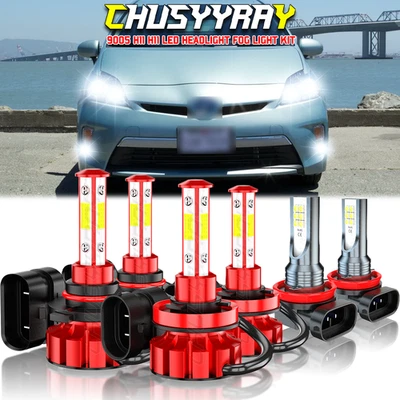 Faros LED enchufables para Toyota Prius 2012-2015 luces antiniebla de haz alto bajo Foto 1 de 4