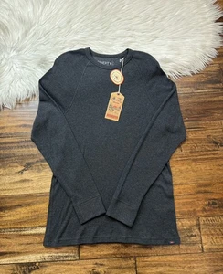FAHERTY Men’s Size 2XL Waffle Knit Cloud Cotton Shirt Dark Gray NWT - Picture 1 of 8