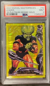 2024 MARVEL MASTERPIECES LEADER '92 PLATINUM SEISMIC GOLD #D 91/92 PSA 9 MINT - Picture 1 of 2