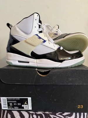 Nike Jordan Flight 45 High (tamanho 11) branco limpo novo com caixa  - Imagem 1 de 4