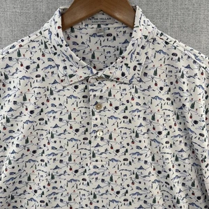 Camisa Polo Peter Millar Verano Confort Mediana Blanca Esquí Nieve Deportes Aspen Golf - Imagen 1 de 16