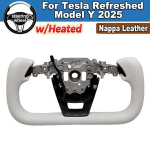 Yoke Steering Wheel For Tesla Refreshed Model Y 2025 w/Heated - Picture 1 of 8