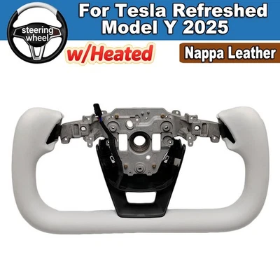 Yoke Steering Wheel For Tesla Refreshed Model Y 2025 w/Heated - Image 1 of 4