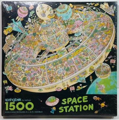 Space Station Springbok SEALED Jigsaw Puzzle 1500 Hallmark Jig Saw Spacestation - Image 1 of 4