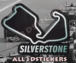Pegatina Relieve 3D Circuito Silverstone 12x9 cm - Imagen 1 de 1