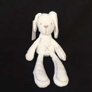 EARTH MAMA 14” Plush Bunny Rabbit Stuffed Animal White T-539 - Picture 1 of 7