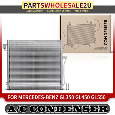 AC Condenser w/ Receiver Drier & Bracket for Mercedes-Benz GL63 AMG GLS450 ML250 - Image 1 of 4