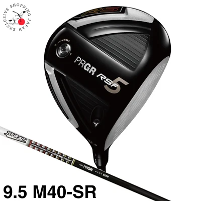 PRGR RS 5 Series F Driver 9.5° SR Flex M40 Tour AD Graphite Shaft New Men Cover - Image 1 of 4