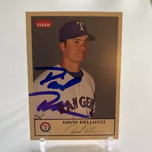 2005 Fleer Tradition David Dellucci #140 Signed Autographed Texas Rangers Card - Picture 1 of 1