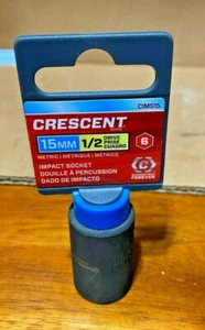 Crescent CIMS15 Home Hand Tool 15mm Socket 1/2" Drive Impact Brand new - Picture 1 of 3