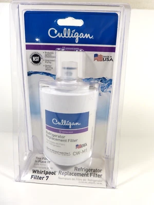 Filtro de agua de repuesto para refrigerador Culligan CW-M1 para Whirlpool 7 Foto 1 de 3