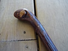 Shillelagh Hand Carved Wood Wooden Walking Stick Cane Unique Handle 35