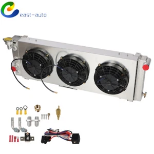 3 Rows Aluminum Radiator+Shroud+Fan For 1991-2001 Jeep Cherokee XJ Comanche 4.0L - Bild 1 von 15