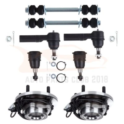 For GMC SAVANA 8x Front Wheel bearing Set Tie Rod Ends Ball Joints Sway Bars Kit - Изображение 1 из 4