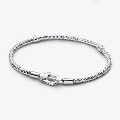 PANDORA Armband mit Nietenverschluss Karabiner 925 Sterlingsilber 593681C00 - Bild 1 von 4