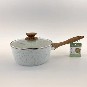 Masterclass Healthy Options Ceramic Cookware 2.4-qt- 8" Saucepan With Lid - Picture 1 of 9