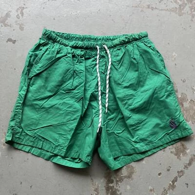 Bañador corto vintage Deadstock años 90 verde náutica Foto 1 de 4