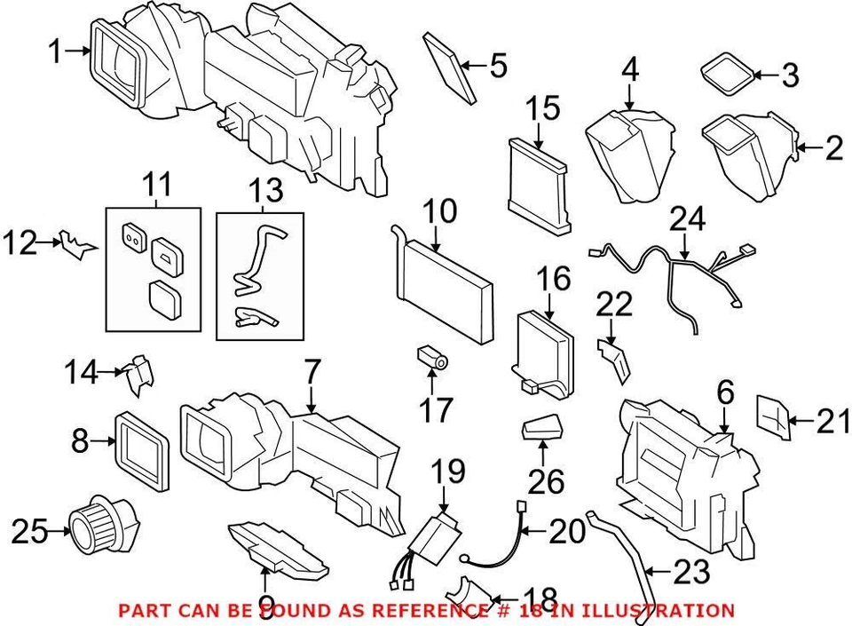 Actuador de puerta original OEM mezcla HVAC para Mercedes 000820590864 Foto 1 de 1